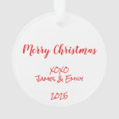 Best tante Ever kerstboomfoto Ornament (achterkant)