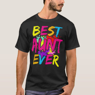 Best tante Ever Matting Family Colorful Mothers Da T-shirt