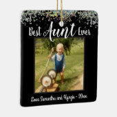 Best tante Ever Photo Keramisch Ornament (Rechts)