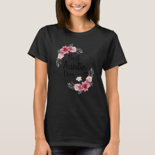 Best tante Ever Women Floral Decoral Aunt T-shirt