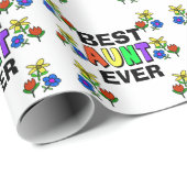 Best tante Ever Wrapping Paper Cadeaupapier (Rol Hoek)