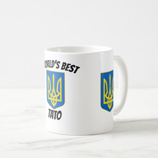 Best Tato Dad Tryzub Morphing Mok ter wereld (Voorkant rechts)