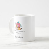 Best Teacher Appreciation Quote Mug (Devant gauche)