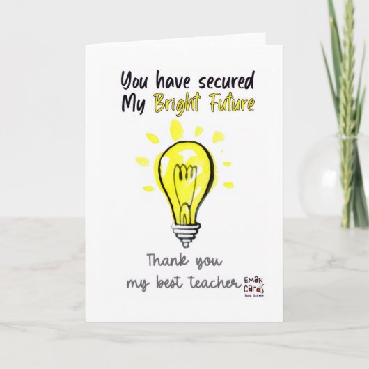 Best Teacher Card Kaart (Voorkant)