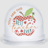 Best Teacher Ever Apple Motifs Appreciation  (Avant)