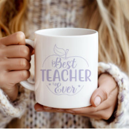 Best Teacher Ever Apple Personalized Koffiemok