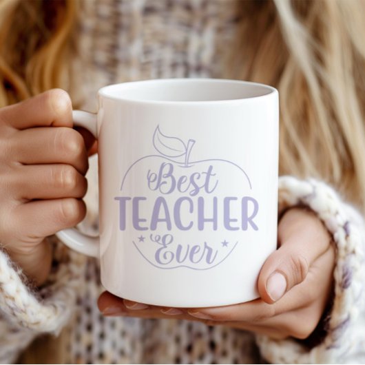 Best Teacher Ever Apple Personalized Koffiemok