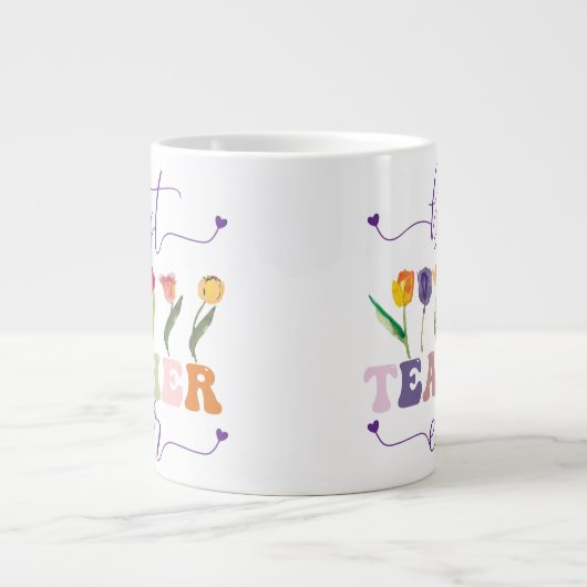Best teacher ever, Custom mug for teacher (Devant)