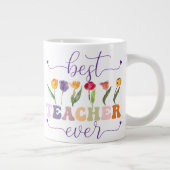 Best teacher ever, Custom mug for teacher (Droite)