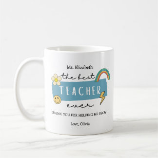 Best Teacher Ever Custom Teacher Appreciation Gift Koffiemok