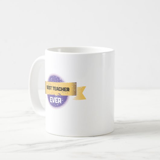 Best Teacher Ever Gift Item Koffiemok (Voorkant links)