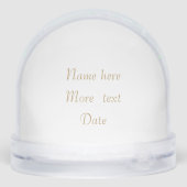 Best Teacher Ever & Laurel Wreath on White Sneeuwbol (Achterkant)