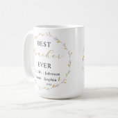 Best Teacher Ever Mug – Custom Name Sip of Thanks (Devant gauche)