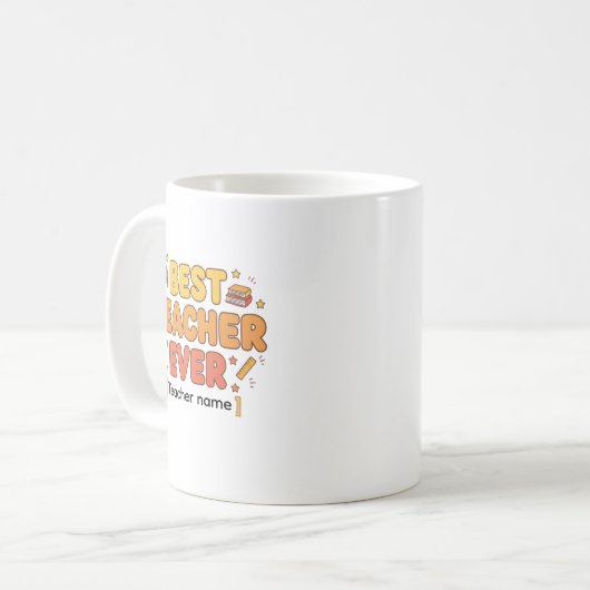 best teacher ever mugs (Devant gauche)