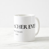 Best Teacher Ever Personalized Mug (Devant droit)