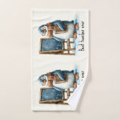 Best Teacher Ever Winter Penguin Design (Serviette à main)