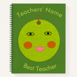 Best Teacher Happy Apple Custom Notitieboek