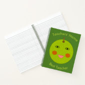 Best Teacher Happy Apple Custom Notitieboek (Binnen)