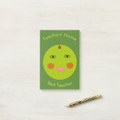 Best Teacher Happy Apple Custom Post-bericht Post-it® Notes (Op bureau)