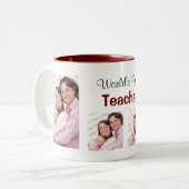 Best Teacher Photo Mok PInk (Voorkant links)