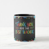 Best Teacher Thank You Personalized Mok (Midden)