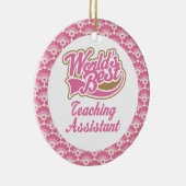 Best Teaching Assistant Gift Ornament ter wereld (Rechts)