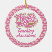 Best Teaching Assistant Gift Ornament ter wereld (Voorkant)