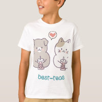 Best-Teas Besties Best Friend Boba Bubble Tea Cat 