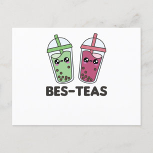 Best-Teas - Bubble Tea Kawaii Boba Tea Love Briefkaart