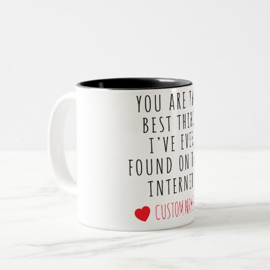 Best Thing I Found Online – Custom Name Mug (Devant gauche)