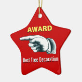 Best Tree Decoration Award Keramisch Ornament (Links)