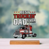 Best Truckin Dad Ever Vintage Truck Shirt Design_1 (Neutre)