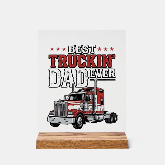 Best Truckin Dad Ever Vintage Truck Shirt Design_1 (Recto)