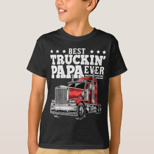 Best Truckin Papa Ever Big Rig Trucker Vader's Da T-shirt
