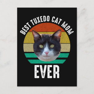 Best Tuxedo Cat Mam Ever Briefkaart