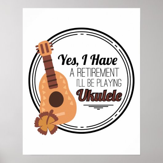 Best Ukulele Musician Gift Poster (Voorkant)