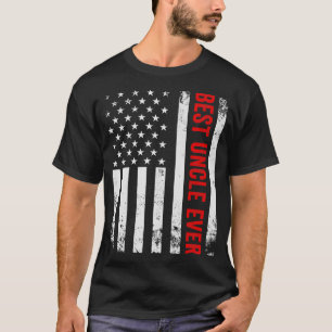 Best Uncle Ever American Flag Father's Day T-shirt