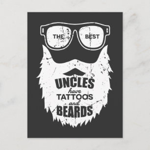 Best Uncles Beards Tattoos Husband Briefkaart