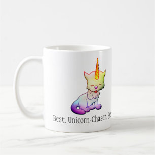 Best Unicorn Chaser Ever Cat Unicorn Koffiemok