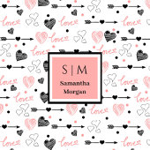 Best Valentine’s Gift Personalized Heart Sketch Fleece Deken