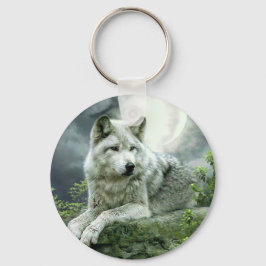 Best verkopend Imaginative Wolf Art Illustration P Sleutelhanger