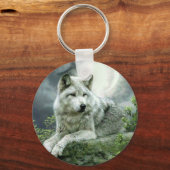 Best verkopend Imaginative Wolf Art Illustration P Sleutelhanger (Voorkant)