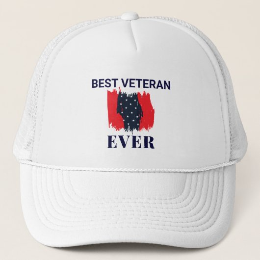 Best Veteran Ever Trucker Hat Pet (Voorkant)