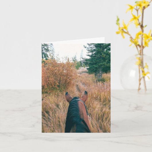 Best View - 4" x 5.6" Notecard Kaart (Gele Bloem)