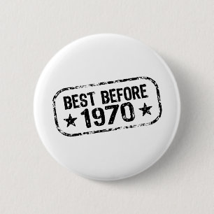 Best vóór 1970 ronde button 5,7 cm