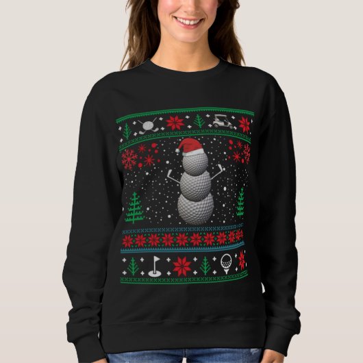 Best voor Golf Lover Golf Ugly KerstSweaters Trui (Voorkant)