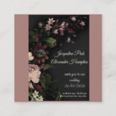 best wedding purple card informatiekaartje (Voorkant)