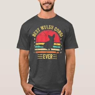 Best Welsh Corgi Ever Retro Funny Cute Cor T-shirt