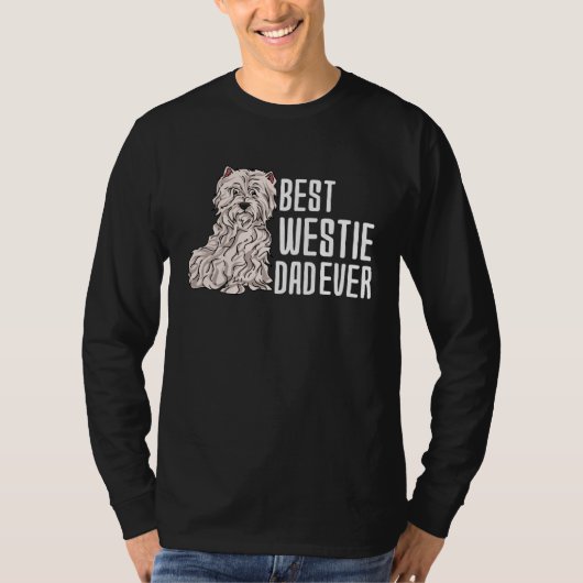 Best West Highland White Terrier Dad Ever T-shirt (Voorkant)
