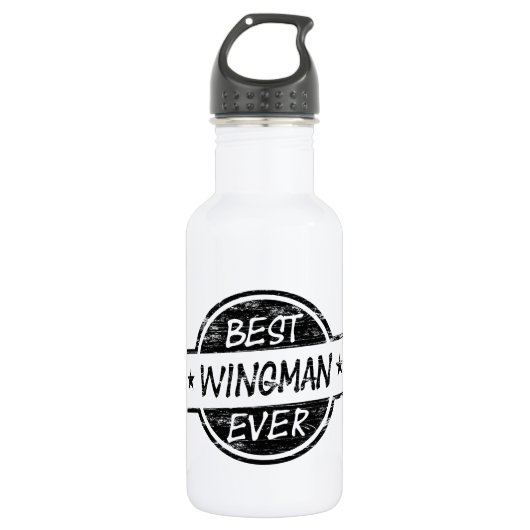 Best Wingman Ever Black Waterfles (Voorkant)
